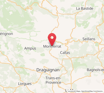 Map of Montferrat, Provence-Alpes-Côte d'Azur