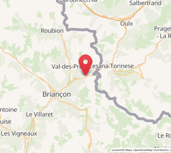 Map of Montgenèvre, Provence-Alpes-Côte d'Azur