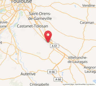 Map of Montgiscard, Occitanie