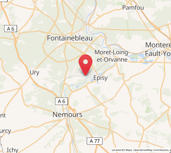 Map of Montigny-sur-Loing, Île-de-France