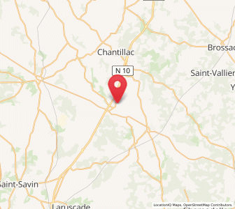 Map of Montlieu-la-Garde, Nouvelle-Aquitaine