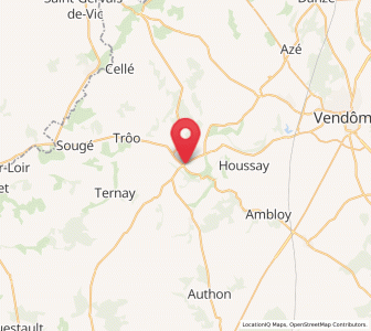 Map of Montoire-sur-le-Loir, Centre