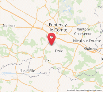 Map of Montreuil, Pays de la Loire