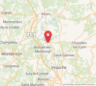 Map of Montrond-les-Bains, Auvergne-Rhône-Alpes