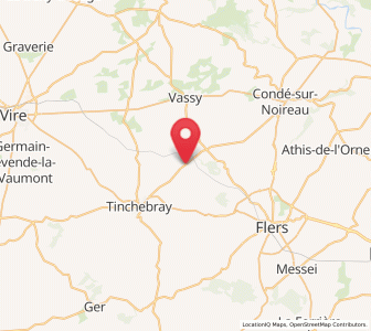 Map of Montsecret, Normandy