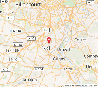 Map of Morangis, Île-de-France