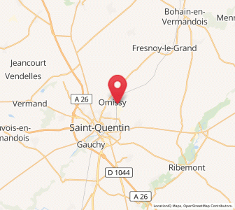 Map of Morcourt, Hauts-de-France