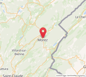 Map of Morez, Bourgogne-Franche-Comté