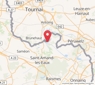 Map of Mortagne-du-Nord, Hauts-de-France