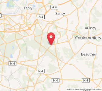 Map of Mortcerf, Île-de-France