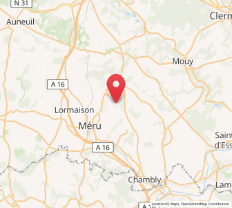 Map of Mortefontaine-en-Thelle, Hauts-de-France