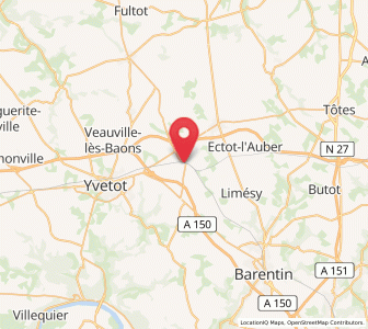Map of Motteville, Normandy