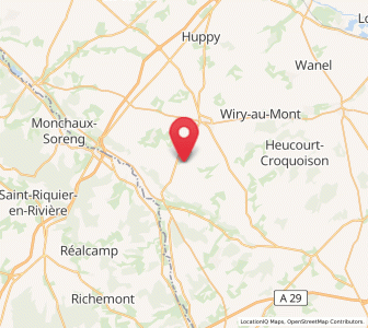 Map of Mouflières, Hauts-de-France