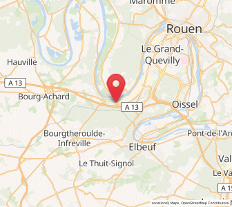 Map of Moulineaux, Normandy
