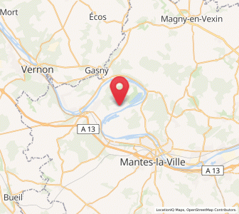 Map of Mousseaux-sur-Seine, Île-de-France