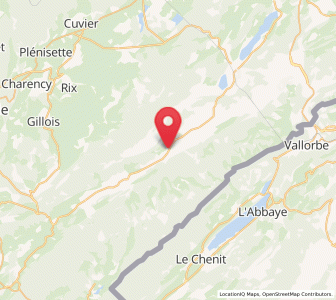 Map of Mouthe, Bourgogne-Franche-Comté