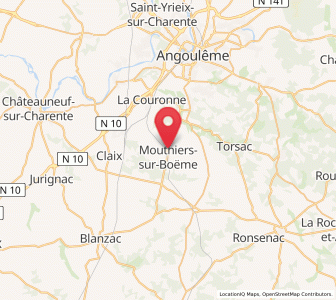 Map of Mouthiers-sur-Boëme, Nouvelle-Aquitaine