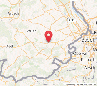 Map of Muespach-le-Haut, Grand Est