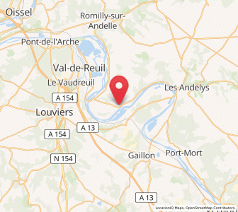Map of Muids, Normandy