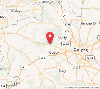 Map of Muizon, Grand Est