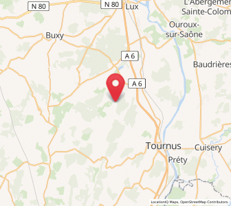 Map of Nanton, Bourgogne-Franche-Comté