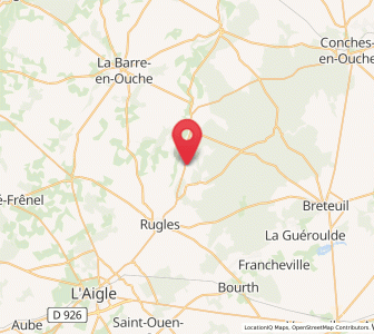Map of Neaufles-Auvergny, Normandy