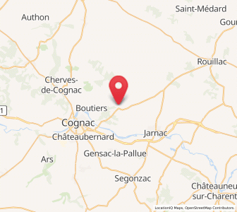 Map of Nercillac, Nouvelle-Aquitaine
