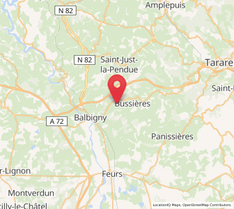 Map of Néronde, Auvergne-Rhône-Alpes