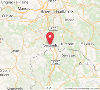 Map of Nespouls, Nouvelle-Aquitaine