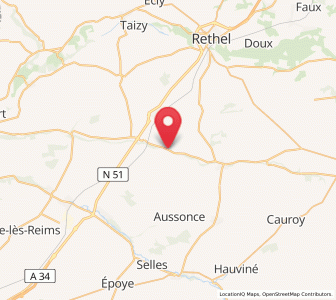 Map of Neuflize, Grand Est
