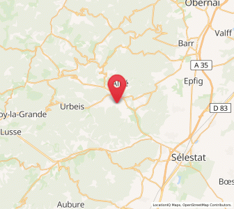 Map of Neuve-Église, Grand Est