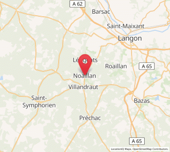 Map of Noaillan, Nouvelle-Aquitaine