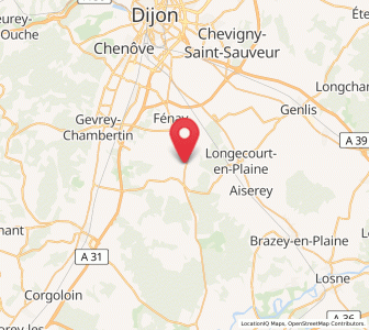 Map of Noiron-sous-Gevrey, Bourgogne-Franche-Comté