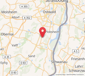 Map of Nordhouse, Grand Est