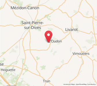 Map of Notre-Dame-de-Fresnay, Normandy
