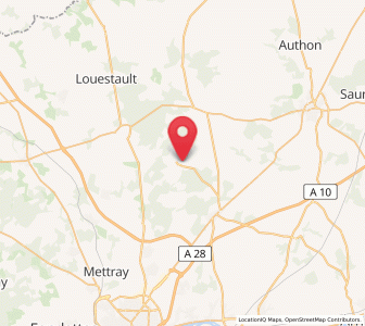 Map of Nouzilly, Centre