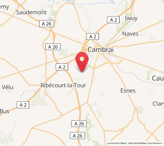 Map of Noyelles-sur-Escaut, Hauts-de-France