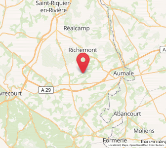 Map of Nullemont, Normandy