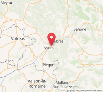 Map of Nyons, Auvergne-Rhône-Alpes