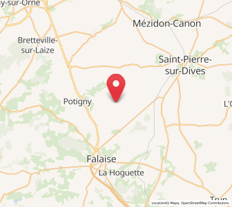 Map of Olendon, Normandy