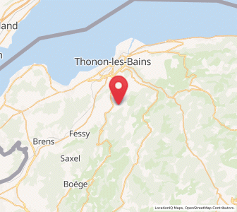 Map of Orcier, Auvergne-Rhône-Alpes