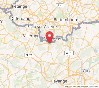 Map of Ottange, Grand Est