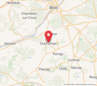 Map of Ouchamps, Centre