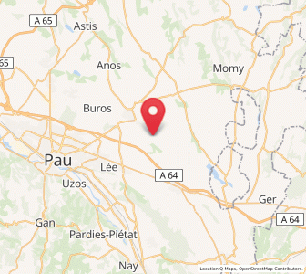 Map of Ouillon, Nouvelle-Aquitaine