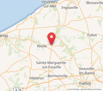 Map of Ourville-en-Caux, Normandy