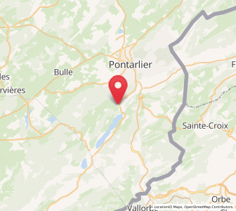 Map of Oye-et-Pallet, Bourgogne-Franche-Comté