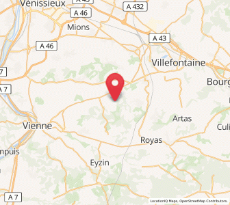 Map of Oytier-Saint-Oblas, Auvergne-Rhône-Alpes