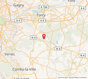 Map of Ozoir-la-Ferrière, Île-de-France