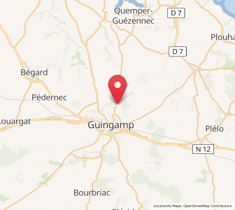 Map of Pabu, Brittany