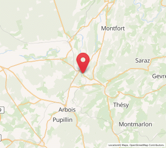 Map of Pagnoz, Bourgogne-Franche-Comté